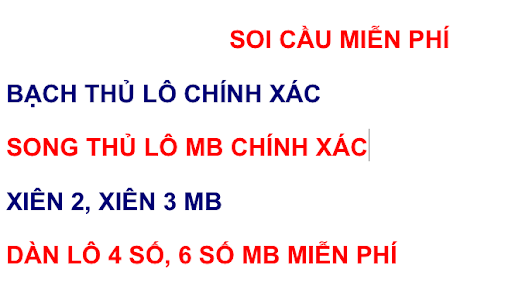 nhận xs bạch thủ lô miền bắc víp